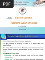 Sistemet Operative Operating System Structures: Lënda