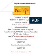 Fall Programs