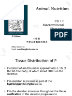 Animal Nutrition: Ch11: Macromineral Elements