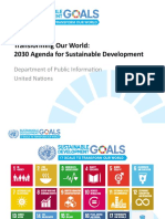Transforming Our World: 2030 Agenda For Sustainable Development