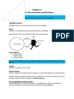 Chapter-2 Search and Constraint Specifications: Intelligent System