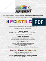 Sport Day Invitation