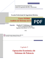 EE354 - Clase 11T1 - Introducción A Coordinación Hidrotérmica 2021-III