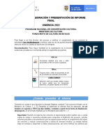 Guia para Elaboración Y Presentación de Informe Final Vigencia 2022