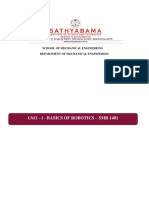 Mechanical Engineering Unit on Basics of Robotics