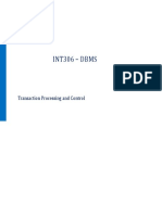 Int306 - DBMS: Transaction Processing and Control