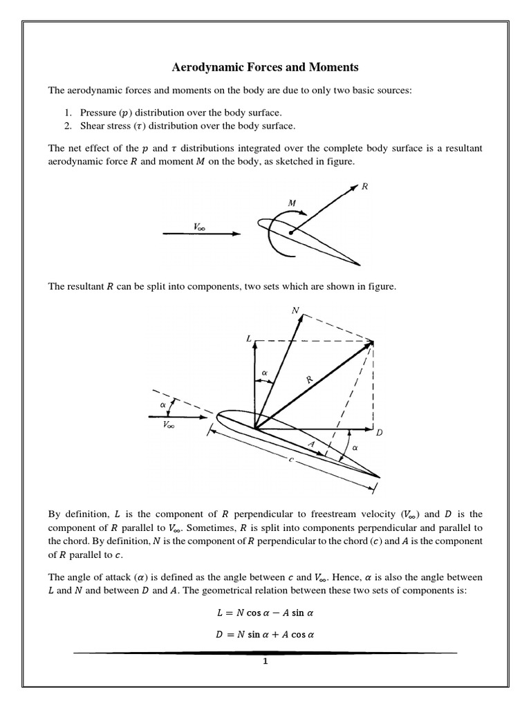 Aerodynamic Forces and Moments Analysis | PDF | Lift (Force) | Airfoil