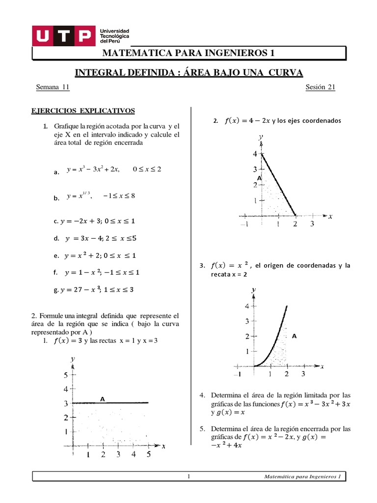 Matemática para Ingenieros 1: Cálculo de áreas bajo curvas mediante ...