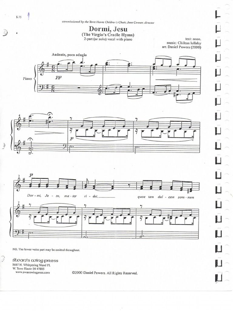 Dormi, Jesu | PDF