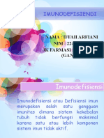 Imunodefisiendi: Nama: Iffah Arfiani NIM: 2248201122 JK Farmasi Semester 1 (Ganjil)
