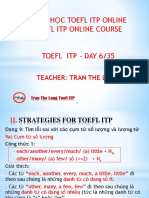 Khóa Học Toefl Itp Online Toefl Itp Online Course: Teacher: Tran The Long