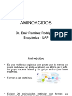 Aminoacidos: Dr. Emir Ramírez Rodríguez Bioquímica - UAP