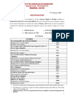 UG BA, BA (L), B.B.A, BCA, B.Com, B.SC, B.Voc, BHM & CT I Semester Fee Notification - 2023