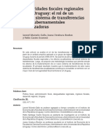 Disparidades Fiscales Regionales en Uruguay