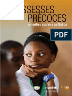 Grossesses Précoces: en Milieu Scolaire Au Gabon