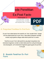 Metode Penelitian Ex-Post Facto: Kelompok 2