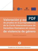 Valoración de La Prueba en Violencia de Género