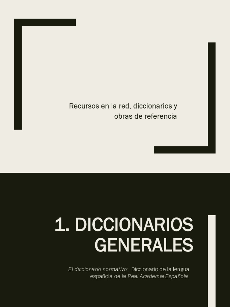 Recursos en Red en Español Teoría PDF Lengua española Diccionario