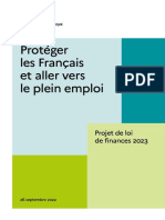 Dossier de Presse - Projet de Loi de Finances 2023