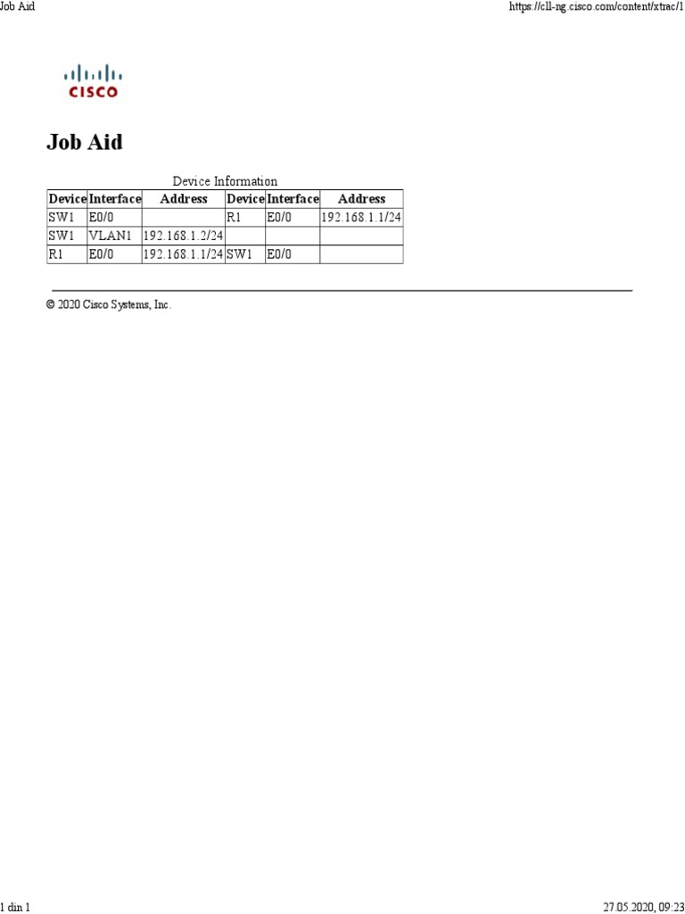 Job Aid | PDF