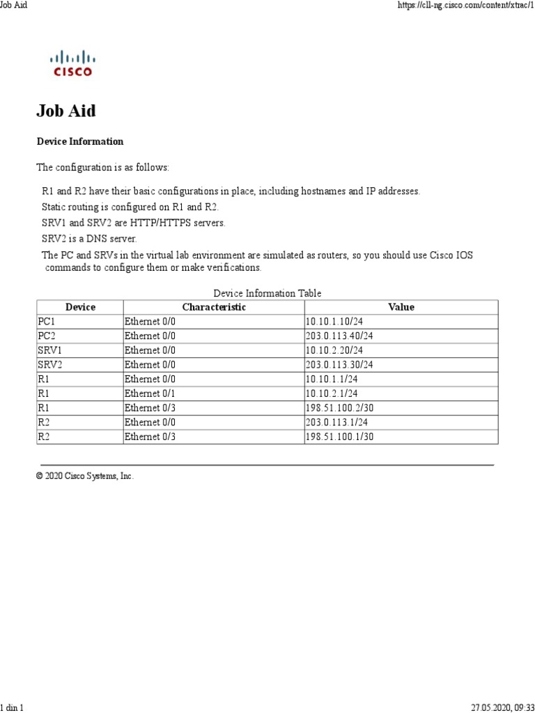 Job Aid | PDF