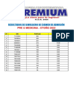 Resultados Letras 16 Julio