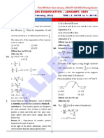 Final Jee-Main Examination - January, 2023: Physics Test Paper With Solution