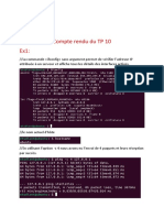 Compte Rendu Du TP 10 Ex1:: Nom: Prénom