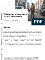 Hukum Yang Berlaku Dalam Kontrak Internasional: Wa R D A H, S - H - , M - H - , L L - M