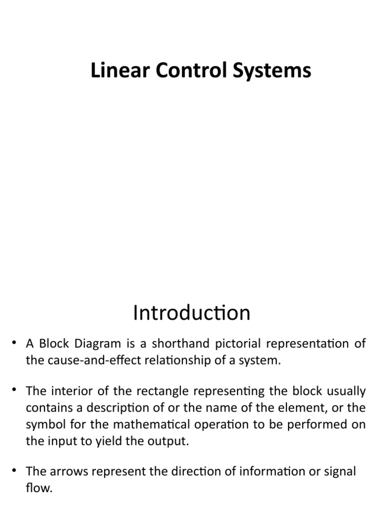 Linear Control Systems | PDF | Computer Engineering | Control Theory