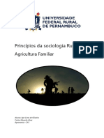 Princípios Da Sociologia Rural: Agricultura Familiar