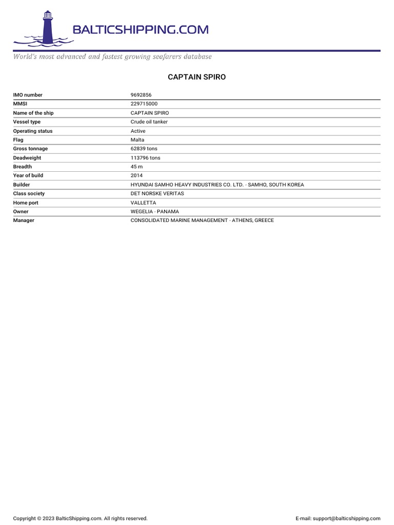 Captain Spiro 9692856 | PDF
