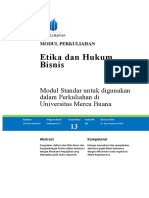 Etika - Hukum Bisnis Modul Ke-13 - SP - by Dr. Agus Arijanto Tgl. 09 Feb-2023