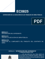 Eco 825 Supervisión de La Ejecución de Los Trabajos de Obra Pública