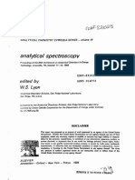 Analytical Spectroscopy: W.S. Lyon