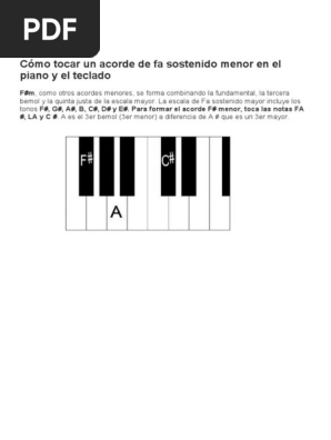 Escala De Fa Sostenido Menor La Escala Mayor En Todas Las Tonalidades