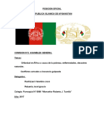 Posición Oficial Afganistan