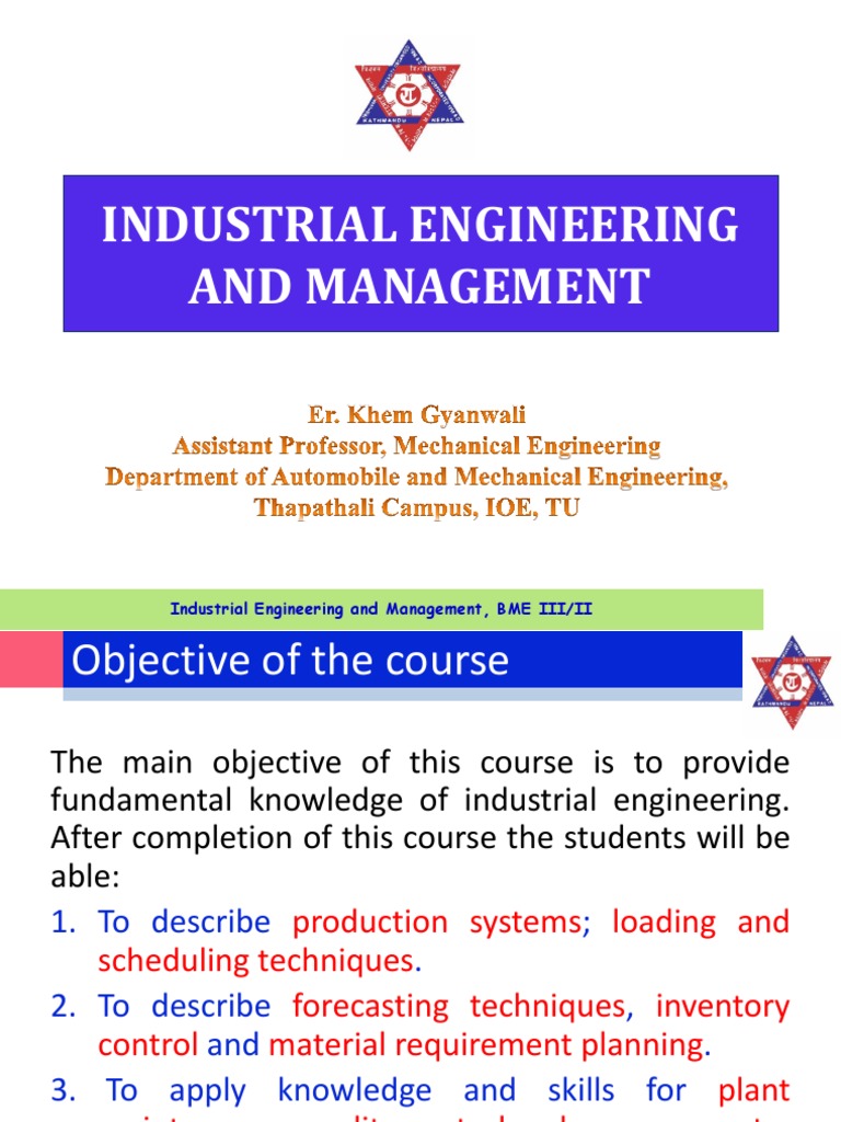 thesis on industrial engineering and management