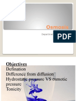 Osmosis: Dr. Afshan Gul Department of Physiology