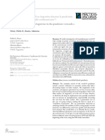 Movilidad Laboral Juvenil en Argentina Durante La Pandemia: ¿Hacia Una "Generación Del Confinamiento"? (Perez y Busso, 2022)