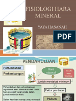 Fisiologi Hara Mineral: Yaya Hasanah