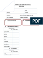 Ficha de Evaluación Dermatofuncional (Corporal) : I. Anamnesis