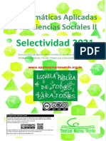 Matemáticas Aplicadas A Las Ciencias Sociales II: Selectividad 2021