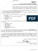 Processo seletivo TCC