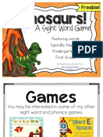 Dinosaurs!: A Sight Word Game