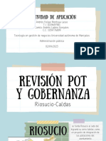 Actividad de aplicación-POT o EOT en Rioosucio - Caldas