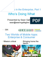 Mobile Apps in The Enterprise, Part 1: Who's Doing What