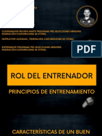 Rol Del Entrenador - Principios de Entrenamiento