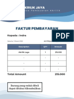 Faktur Pembayaran Akrilik