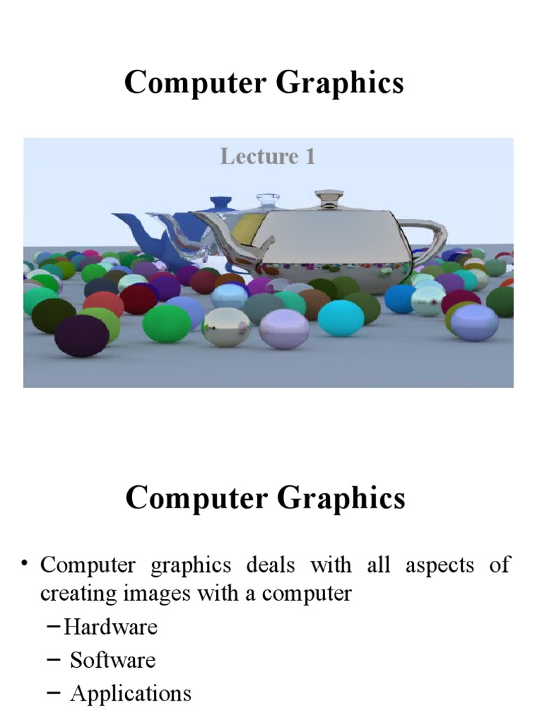 Computer graphics pdf computer graphics visualization graphics 